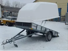 Прицеп с пластиковой крышкой БАРС 1020