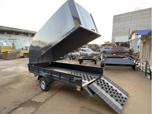 Прицеп с пластиковой крышкой БАРС 1094