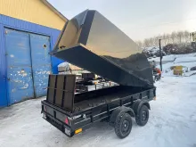 Прицеп с пластиковой крышкой, двухосный БАРС 1097